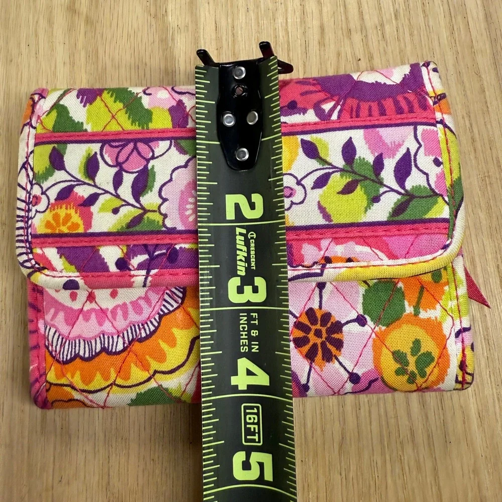 Vera Bradley Tri-Fold Wallet Pink Floral